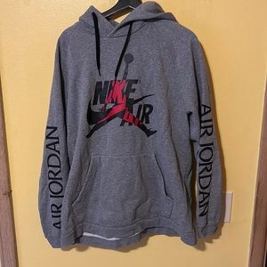 Nike air x air jordan grey hoodie Xl